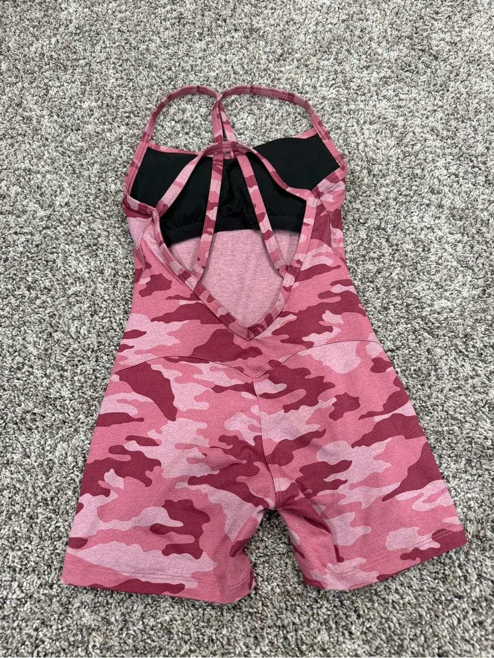 Bombshell Sportswear Pink Camo Kids One-Piece Swim Jammer